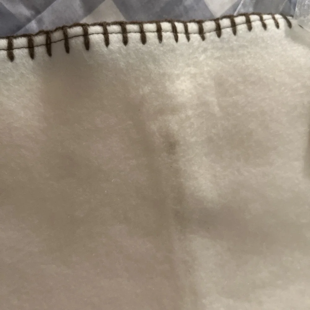 Parents Choice Lovey Baby Blanket Elephant Lion Fleece Stitched Trim 30 By 40